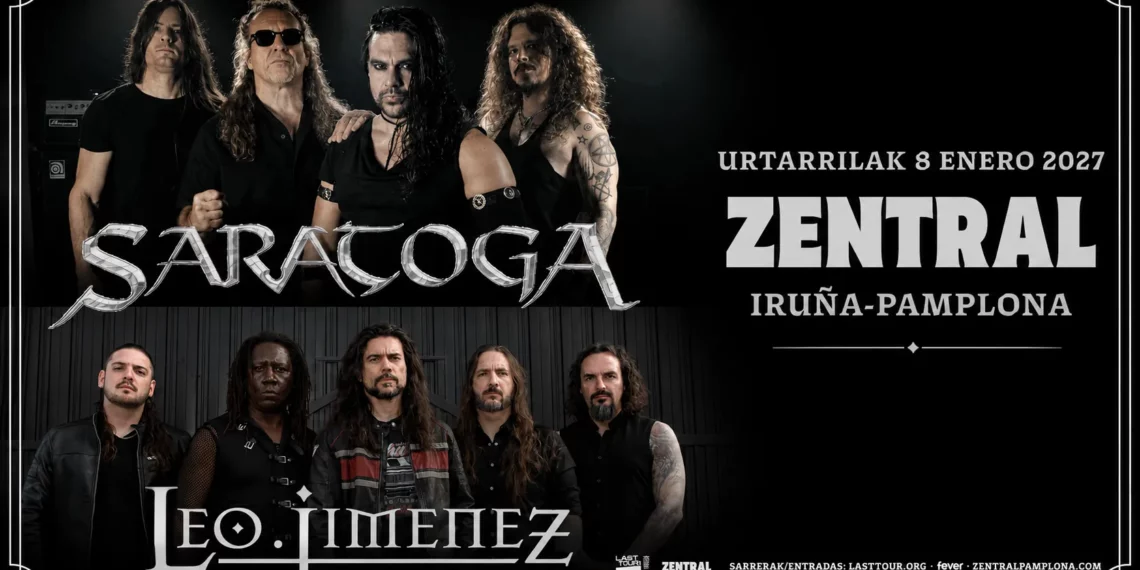 LEO JIMÉNEZ Y SARATOGA COMPARTIRÁN ESCENARIO EN IRUÑA